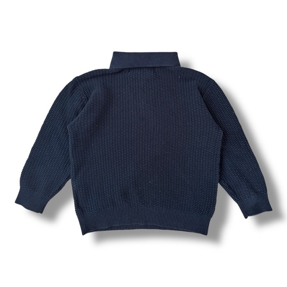 H&M | Navy Half-Zip Polo Sweater (4T) - Picture 4 of 7
